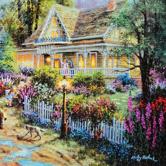 A Country Greeting, 1000 piece puzzle, The Canadian Group, Sure-Lox - Picture 4 of 4